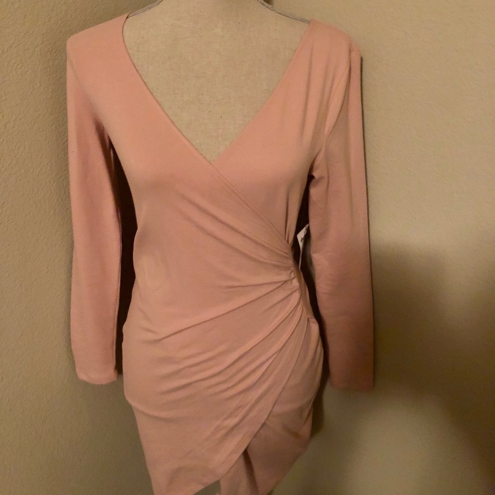 Charlotte Russe Pink wrap dress